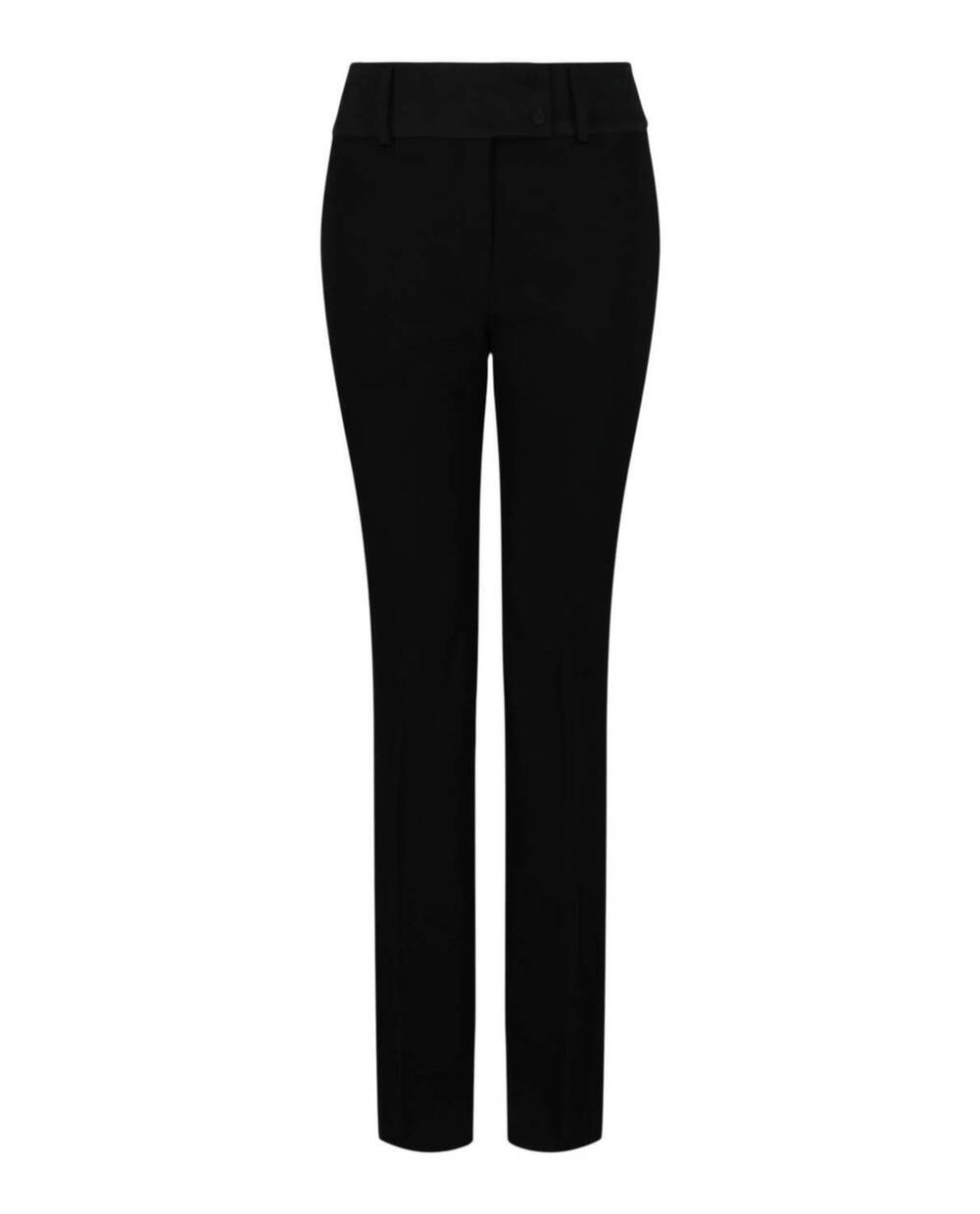 NEW SALVATORE FERRAGAMO women's silk-lined trousers in nero